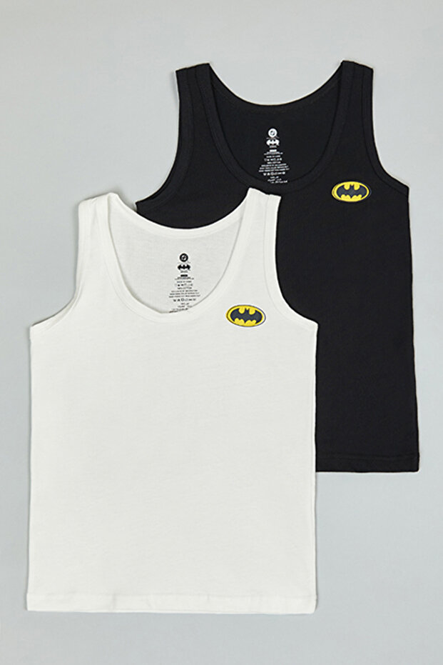 2 Pack Batman Print Vests - 1