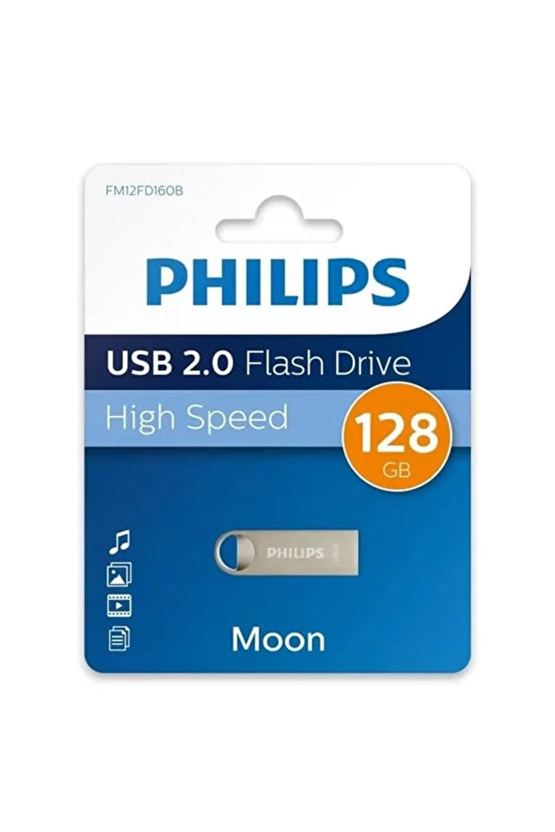 Fm12Fd160B/00 128Gb Moon Kla Silver USB 2.0 Metal Flash Bk