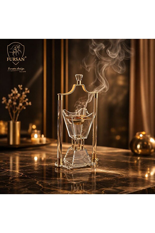 ACRYLIC DESIGHN INCENCE BURNER,BUHOOR STAND