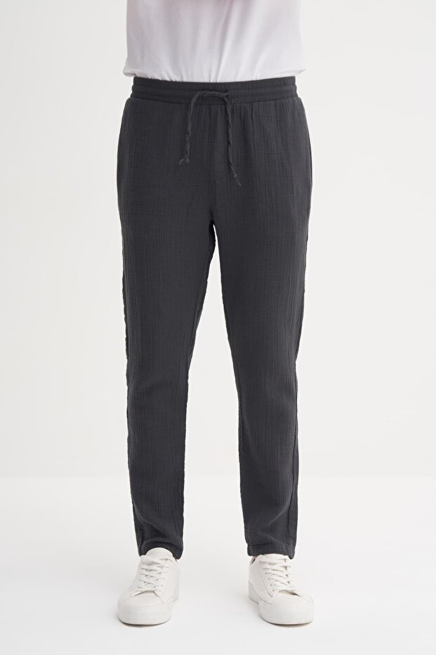 Anthracite Men's Muslin Jogger Pants Caz 00250