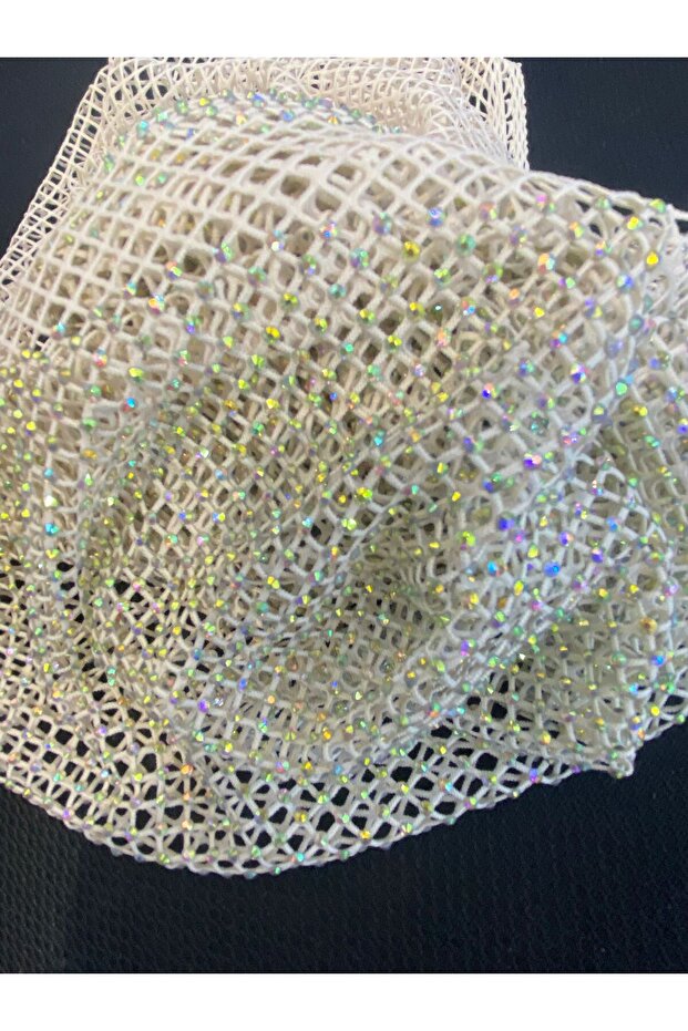 شال مرصع بالأحجار 125×43 سم