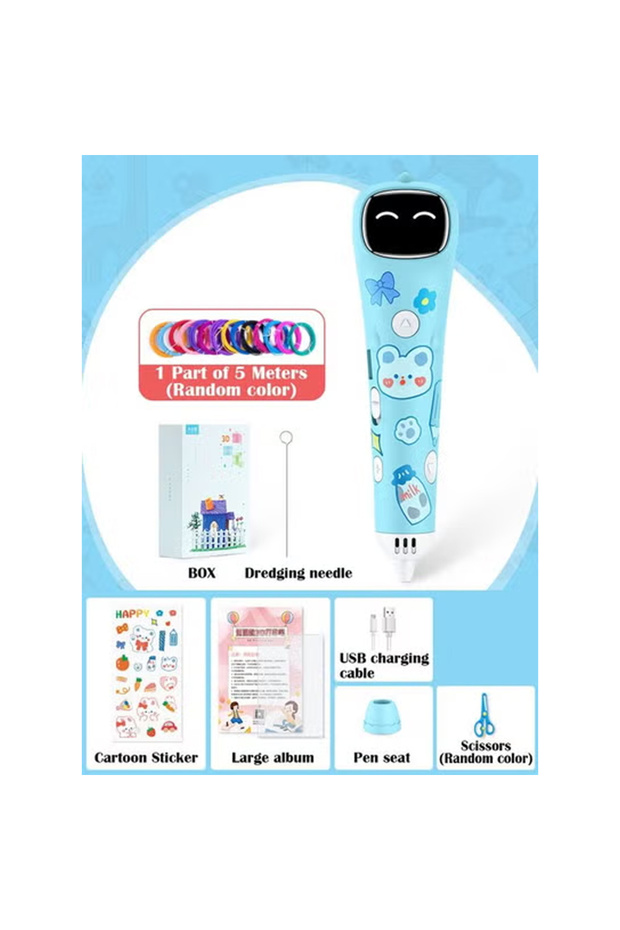 Kids 3D Printing Pen Set – Low Temp, Creative DIY Toy