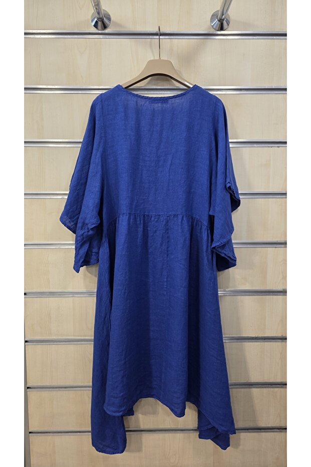 Rochie scurtă de in - 4