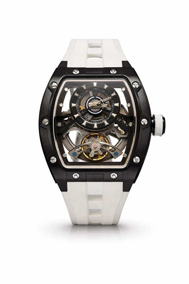 PHANTOM SKELTON WHITE Phantom Skeleton Automatic Watch for Men , Transparent Dial,