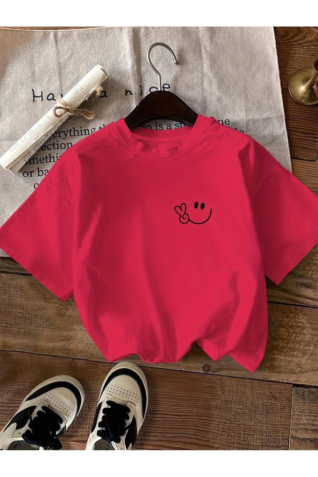 Unisex Smile Printed Design T-Shirt