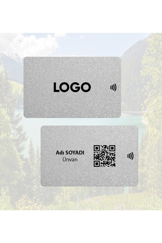 ManaKart Nfc Dijital Silver Kartvizit