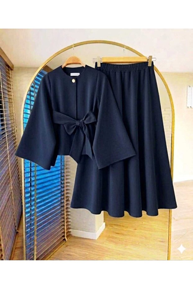 Lia Button Detailed Double Suit Set