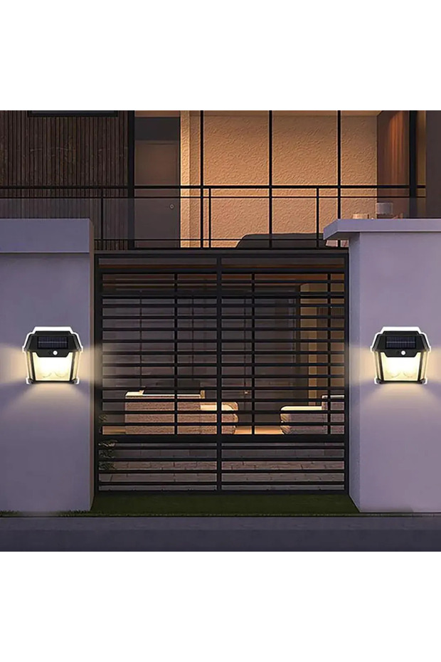 Solar Interaction Wall Lamp – Waterproof Outdoor Motion Sensor LED Light for Garden