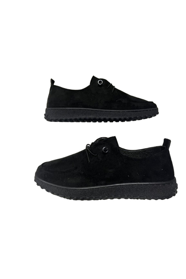 , 01, Black, Suede Lace-Up Men's Casual Shoes – Lightweight and Comfortable Casual Model