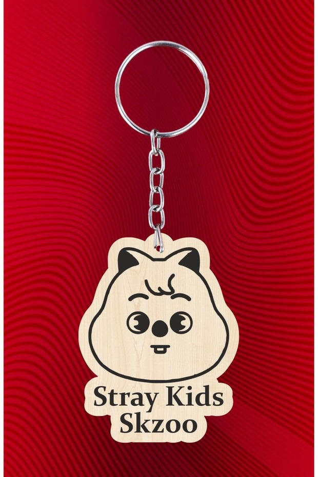 Skzoo Stray Kids Han Quokka Wooden Keychain Bag Ornament Mascot