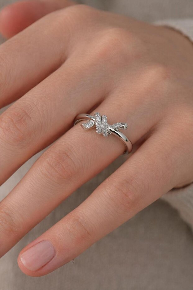 Silver Knot Model Xuping Steel Ring