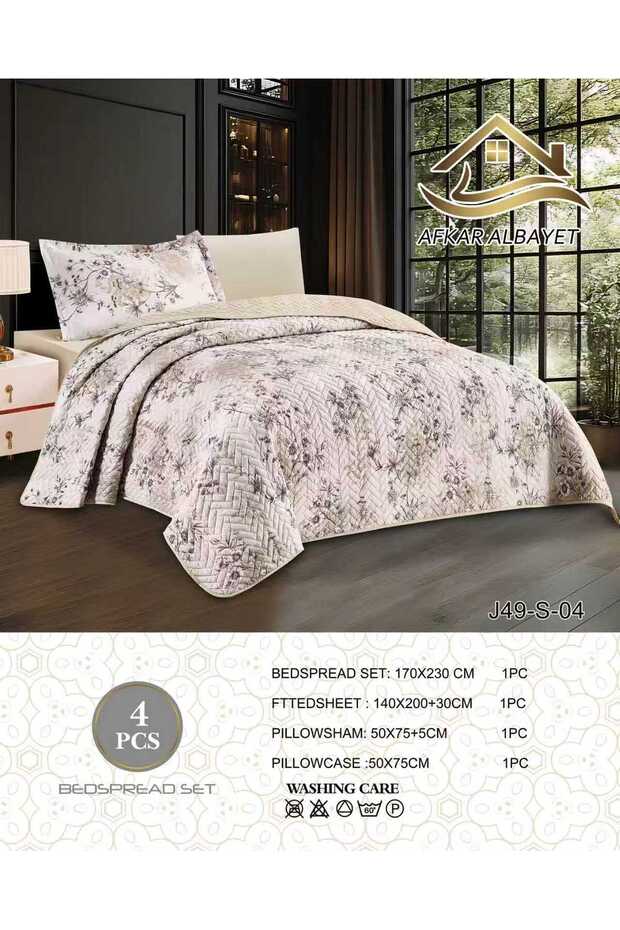 Summer Compressed Ticking Mattress Protector - 4 Piece Set |   Microfiber Light and Practical