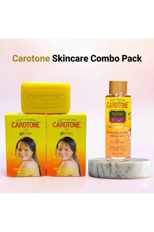 Brightening Soap 2PCS + BSC Serum 30ml Dark - Spot Remover Skin Tone Corrector Combo for Face & Body