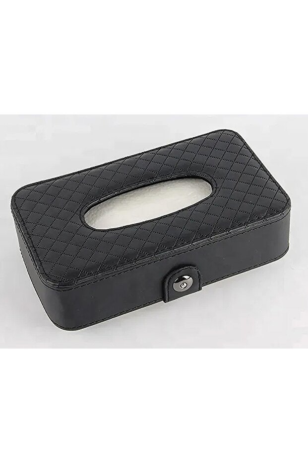 Leather Covered Napkin Holder for Car – Practical Auto Napkin Box