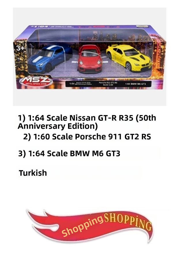 3-in-1 Metal Suspension Licensed Model Cars