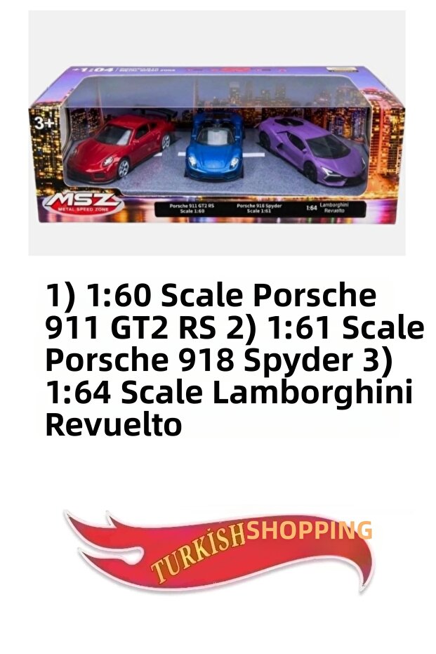 3-in-1 Metal Suspension Licensed Model Cars