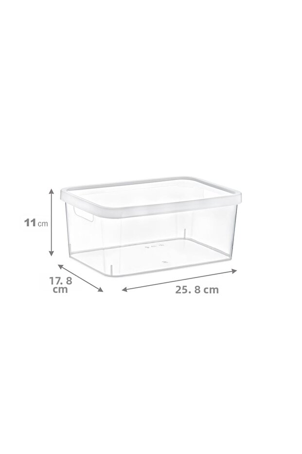Cutie transparentă multifuncțională Stafi cu capac 4,5 LT - 2