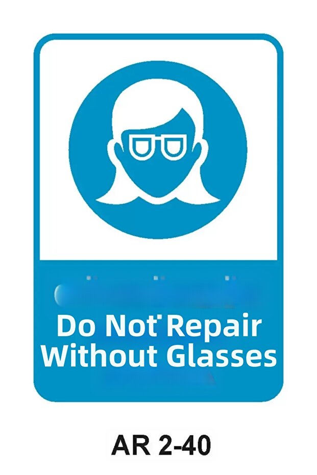 Work Safety Warning Sign 1 Piece Pvc 21 X 29cm