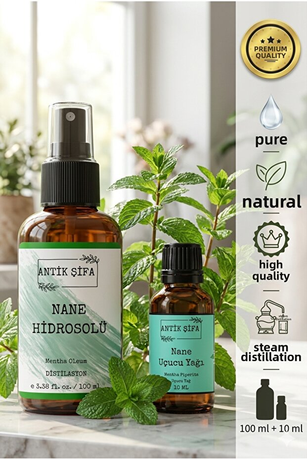 100% Pure Mint - Essential Oil and Water (10ml+100ml)