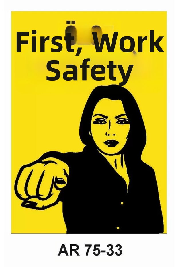 Work Safety Warning Sign 1 Piece Pvc 21 X 29cm