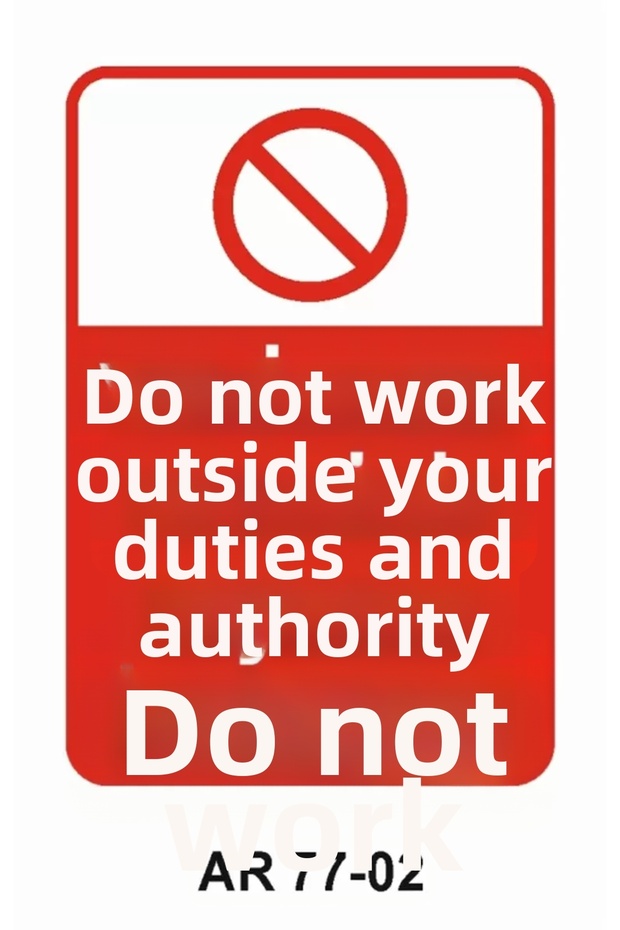 Work Safety Warning Sign 1 Piece Pvc 21 X 29cm
