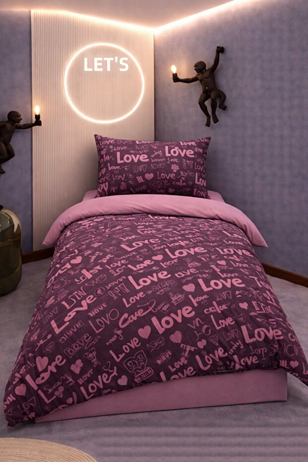 Single Patterned Duvet Cover Set | Cotton | Sheetless Set |