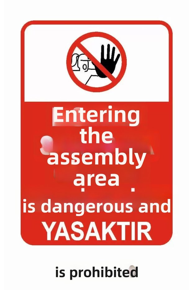 Work Safety Warning Sign 1 Piece Pvc 21 X 29cm