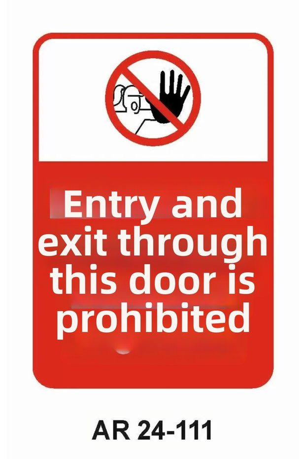 Work Safety Warning Sign 1 Piece Pvc 21 X 29cm