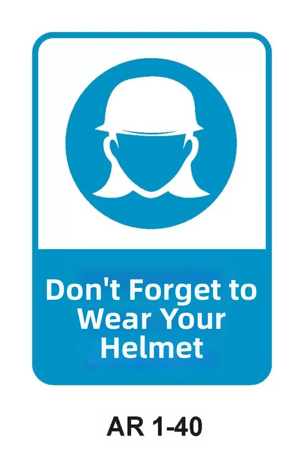 Work Safety Warning Sign 1 Piece Pvc 21 X 29cm