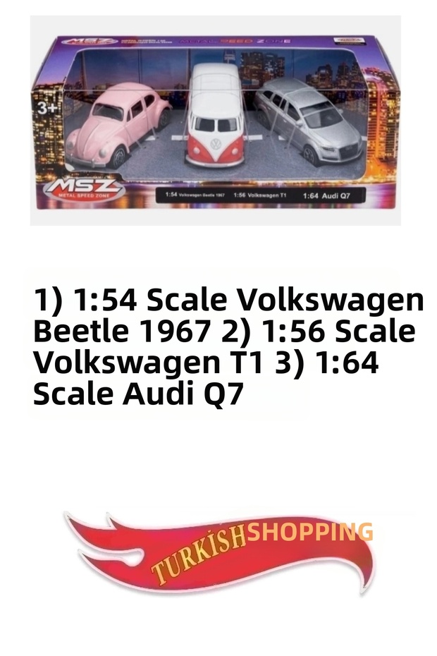 3-in-1 Metal Suspension Licensed Model Cars