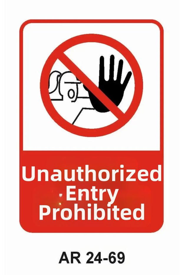 Work Safety Warning Sign 1 Piece Pvc 21 X 29cm