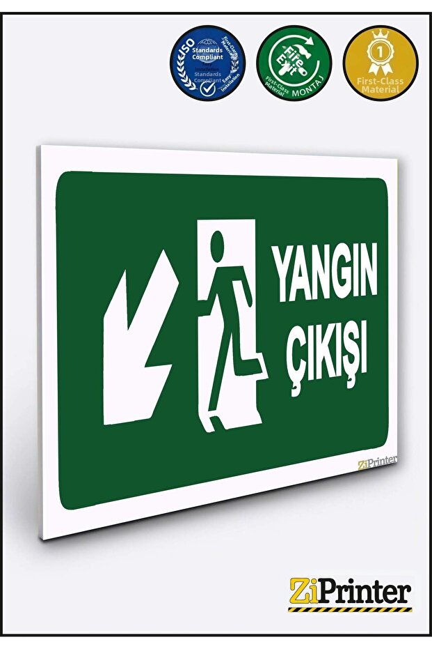 Fire Exit Isg Warning Sign Dekota 25X35 cm
