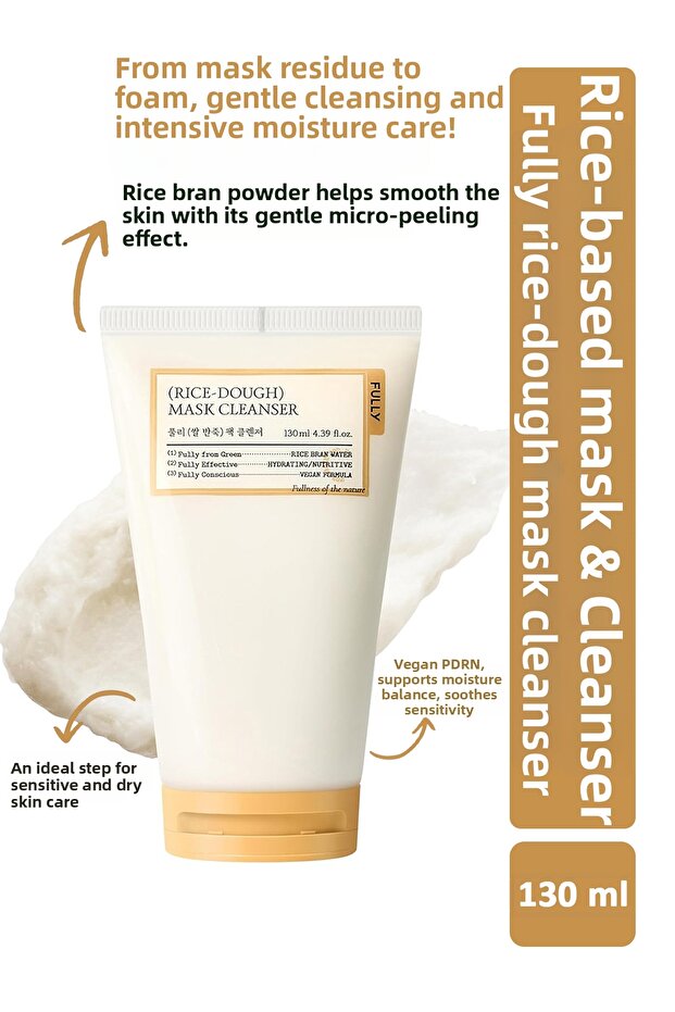 Rice-Dough Mask Cleanser - Rice Extract Mask Cleanser 130 ml