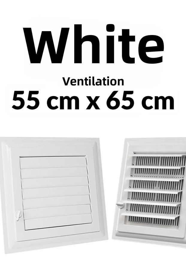 White 55 X 65 cm Ventilation Grille Bathroom Ventilation Grille Wc Chimney Cover Toilet Ventilation Grille Plastic Shutter