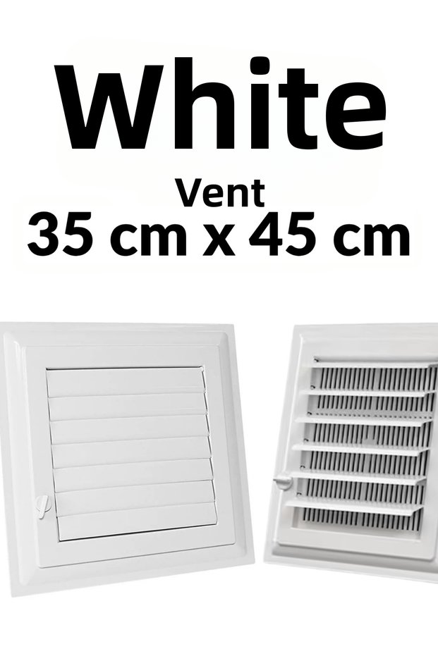 White 35 X 45 cm Ventilation Grille Bathroom Ventilation Grille Wc Chimney Cover Toilet Ventilation Grille Plastic Grille