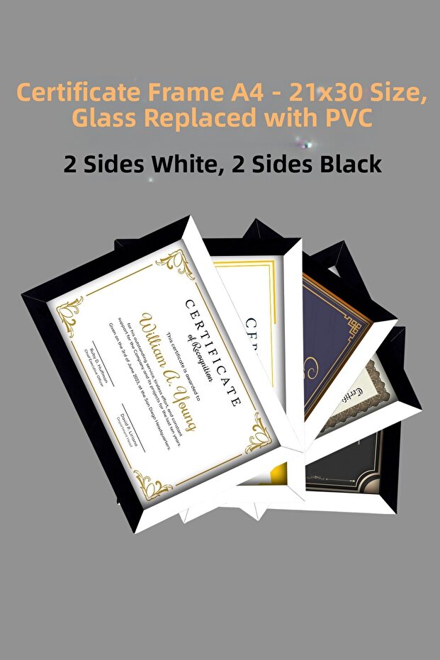 5 قطع إطار A4 PVC 21x30 إطار لإطار الشهادة لإطار الدبلوم للوثيقة