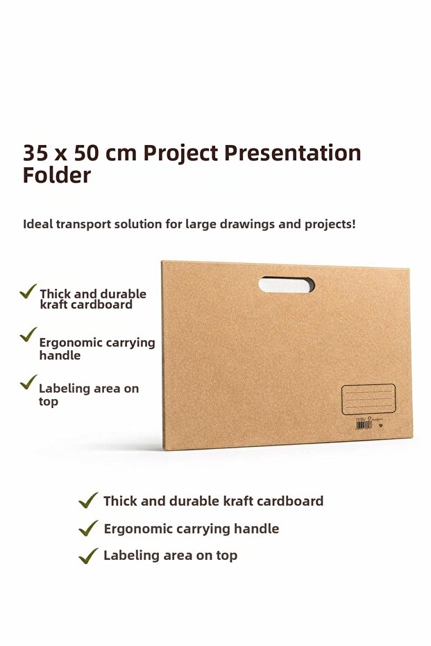 Kraft Project File 35*50 with Handle