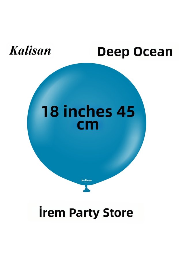 Kalisan Retro Deep Ocean Latex Balloons 2 Pieces 18 Inches 45 cm