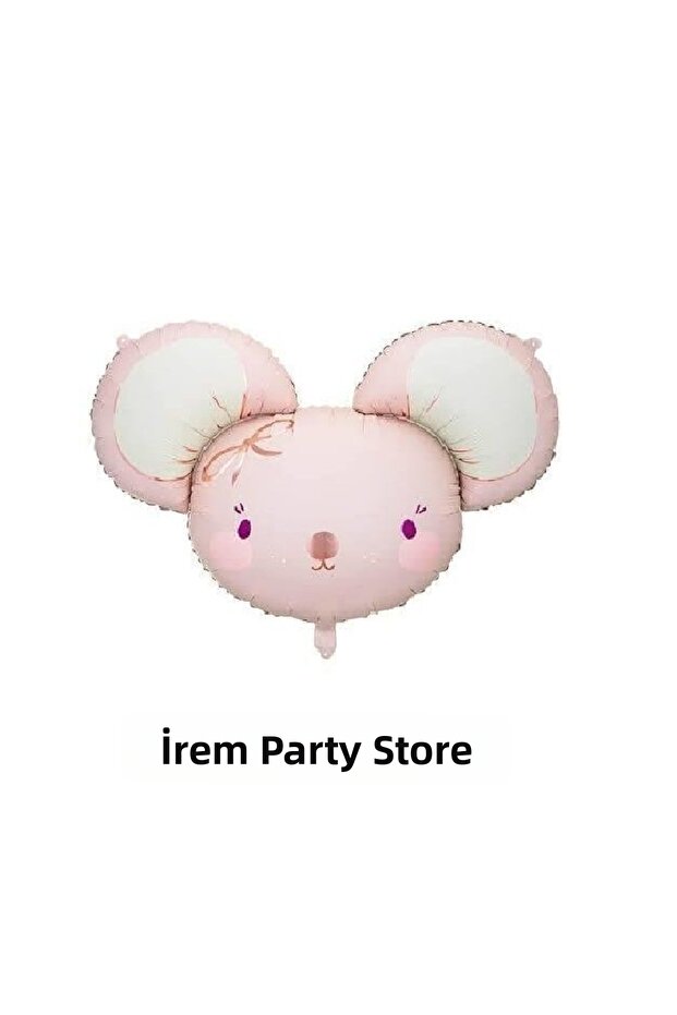 Cute Pink Mouse Foil Balloon 59X68