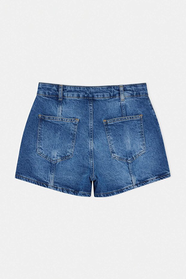 Mavi Düğme Detaylı City Boy Denim Şort TWOSS26SR00200 - 6