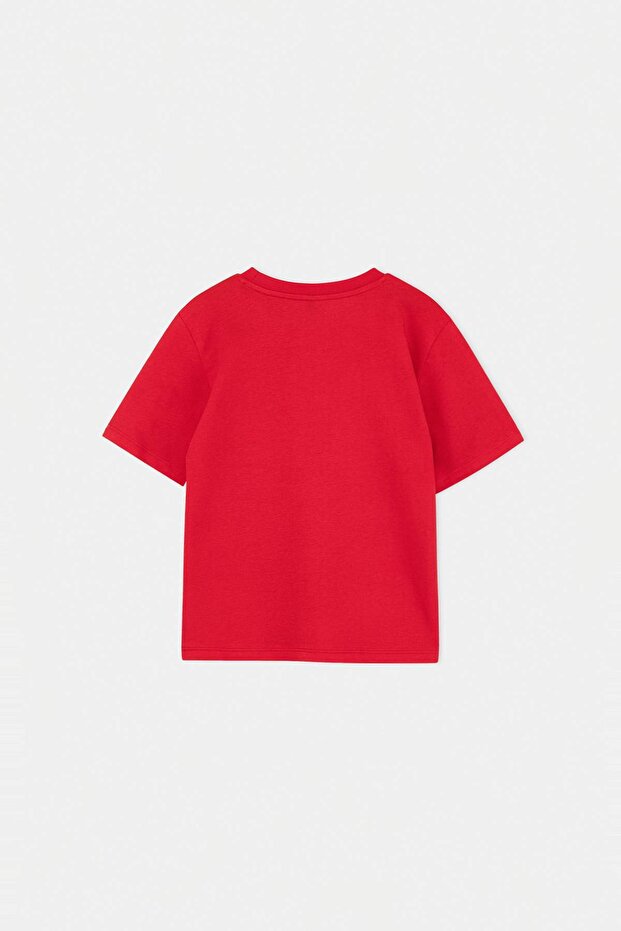 Kırmızı Unisex Baskılı 23 Nisan Örme T-Shirt TKDSS26TS00076 - 4