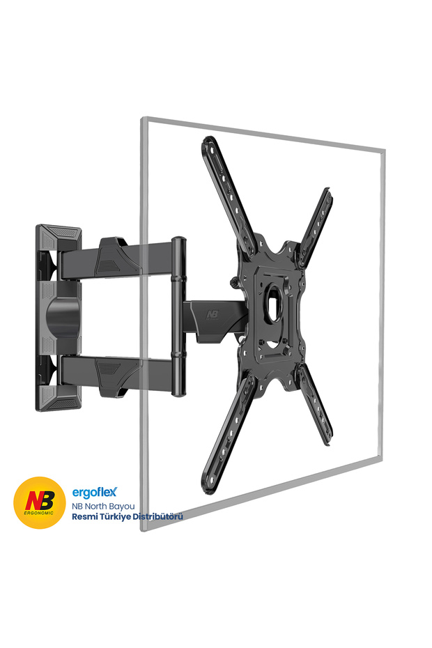 Nb North Bayou P4 32"–55" Vesa Ultra Thin LCD LED TV/Monitor Movable Wall Mount Bracket