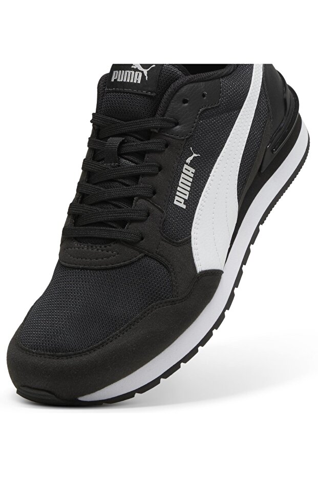 St Runner V4 Mesh 399666 Unisex Spor Ayakkabı SİYAH-BEYAZ - 4