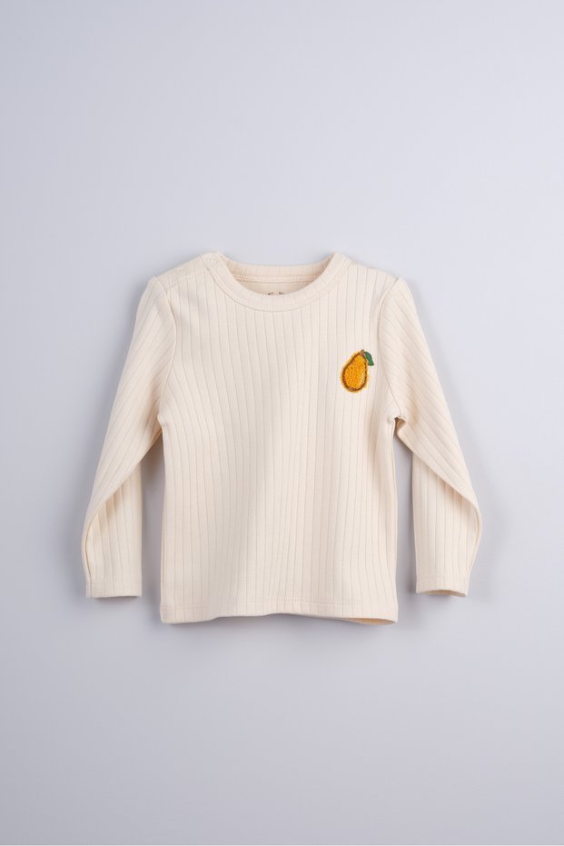 Embroidered Camisole Baby and Kids T-Shirt 100% Cotton (Lemon)