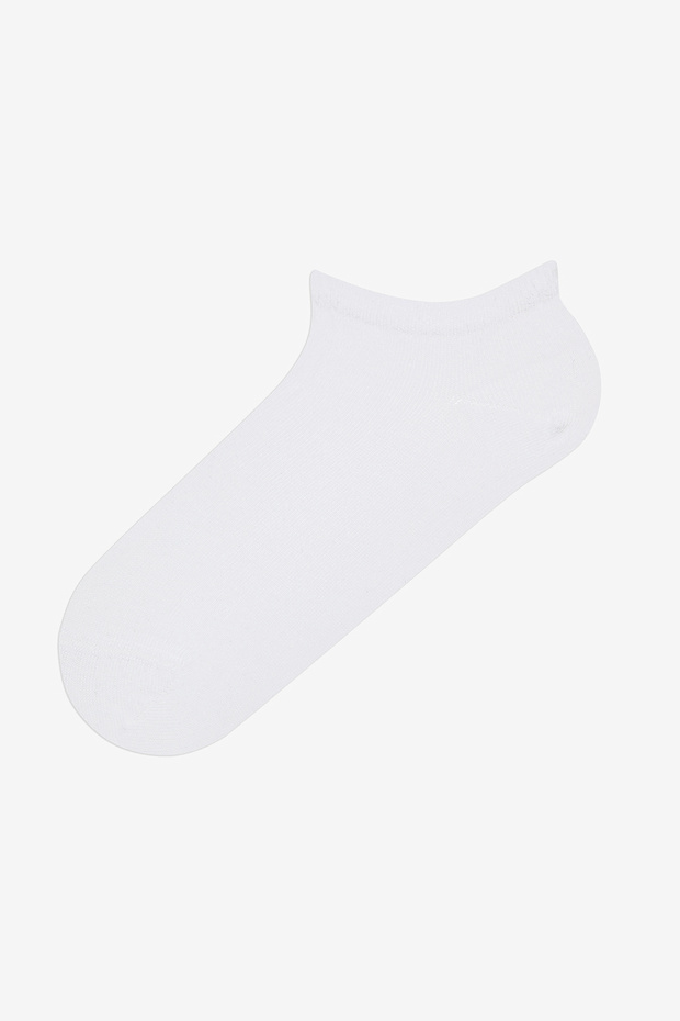 Basic White 10 Booties Socken - 2