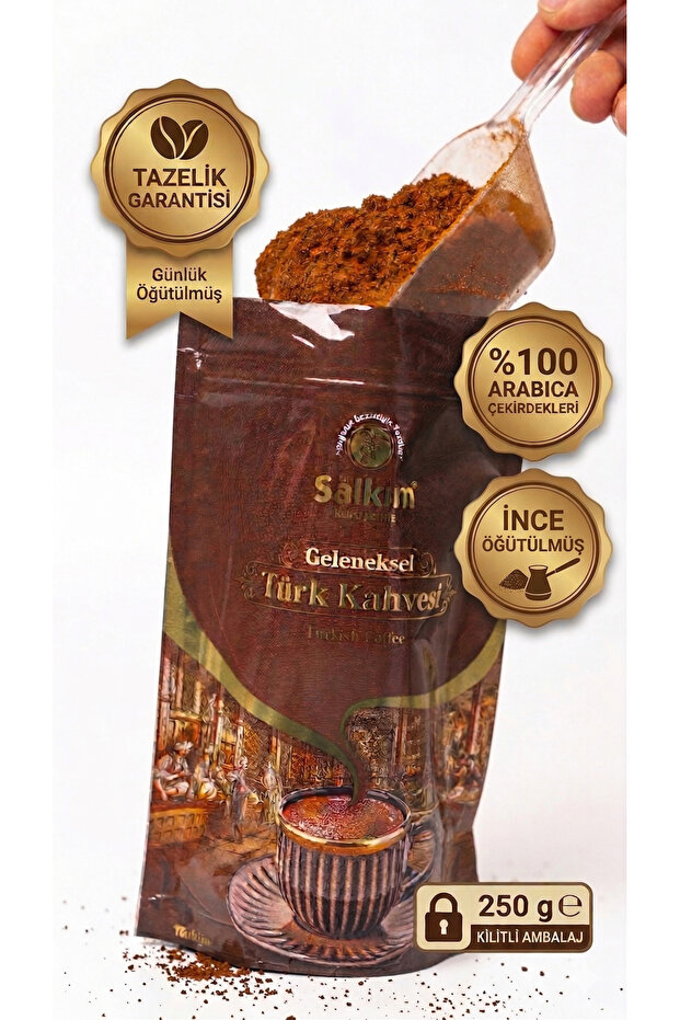 Medium Roasted Freshly Ground Turkish Coffee 250 Gr