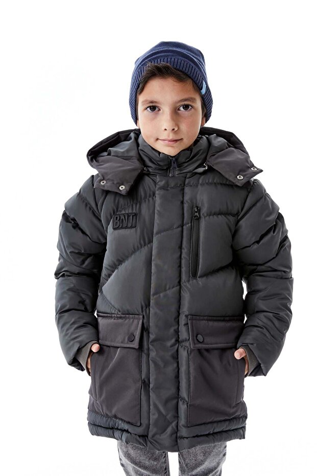 Boy's Hooded Thick Winter Coat 51335