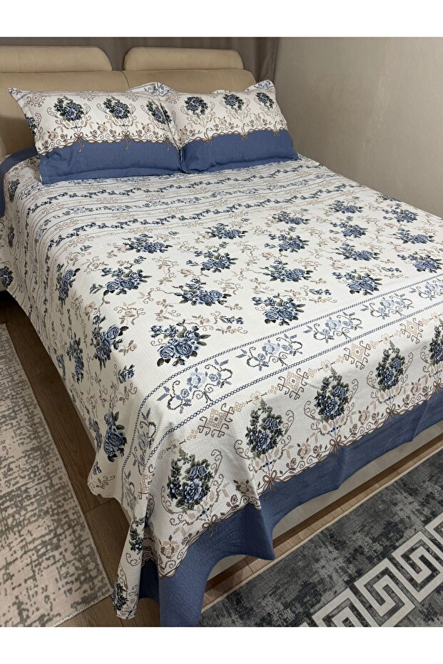 Double Personal Battal Size Bed Cover (Pi̇ke)