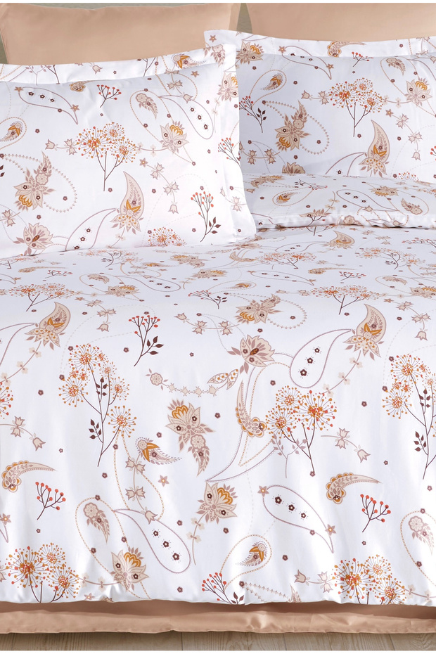 Satin 100% Cotton Double Duvet Cover Set Liselotte | Sheets