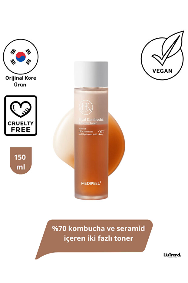 Hyal Kombucha Tea-Tox Toner 150 ml Two-Phase Toner Containing 70% Kombucha and Ceramide